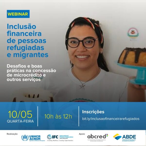 ABDE participa de webinar da agência da ONU para inclusão financeira de pessoas refugiadas